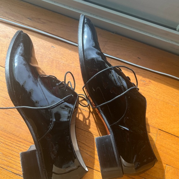 Loubotin. Oxfords, Lace up. Patent leather. Black. Size 41.5 - Picture 5 of 9